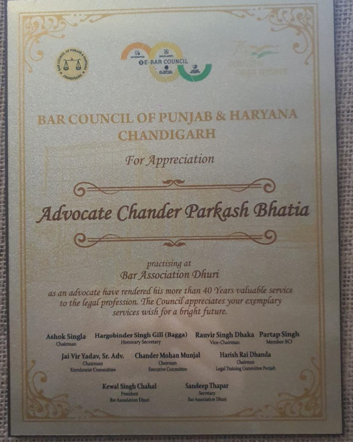 Chander Parkash Bhatia